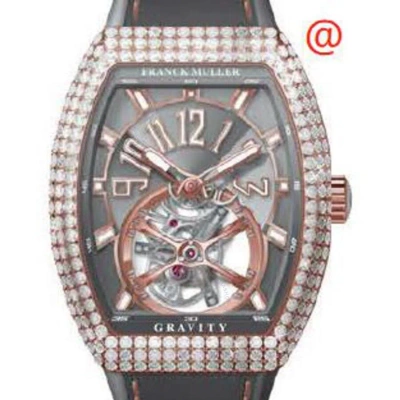 Franck Muller Gravity Hand Wind Diamond Grey Dial Men's Watch V41tgravitycsd5ntt(ttblc5n) In Black