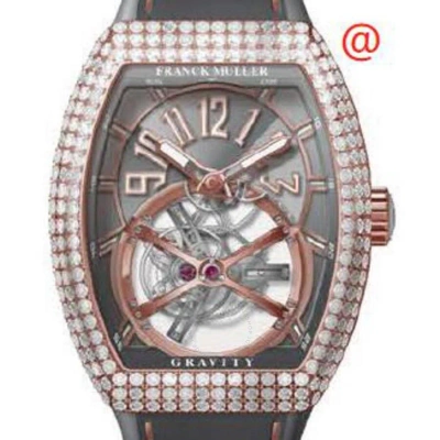 Franck Muller Gravity Hand Wind Diamond Grey Dial Men's Watch V45tgravitycsd5ntt(ttblc5n) In Multi