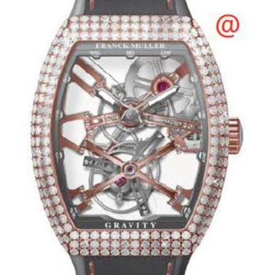 Franck Muller Gravity Hand Wind Diamond Men's Watch V45tgravitycssqtd(5ntt) In Gold