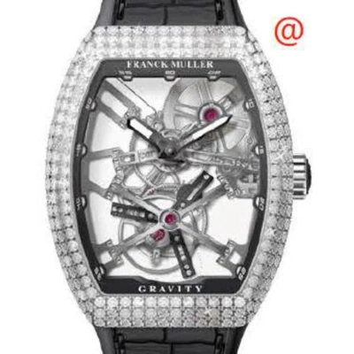 Franck Muller Gravity Hand Wind Diamond Men's Watch V45tgravitycssqtd(acnr) In Metallic