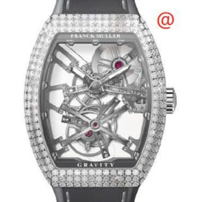 Franck Muller Gravity Hand Wind Diamond Men's Watch V45tgravitycssqtd(actt) In Black