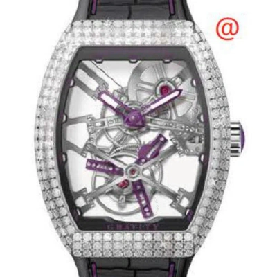 Franck Muller Gravity Hand Wind Diamond Men's Watch V45tgravitycssqtd(acvl) In White