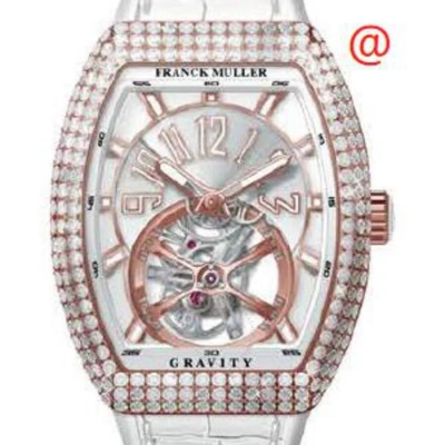 Franck Muller Gravity Hand Wind Diamond Silver Dial Men's Watch V41tgravitycsd5nbc(blcblc5n) In White