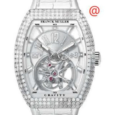 Franck Muller Gravity Hand Wind Diamond Silver Dial Men's Watch V41tgravitycsdacbc(blcblcac) In Burgundy