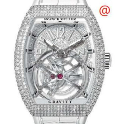 Franck Muller Gravity Hand Wind Diamond Silver Dial Men's Watch V45tgravitycsdacbc(diamblcac) In White