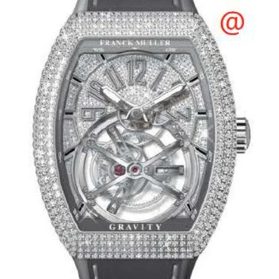 Franck Muller Gravity Hand Wind Diamond Silver Dial Men's Watch V45tgravitycsdcdactt(diamttac) In Gray