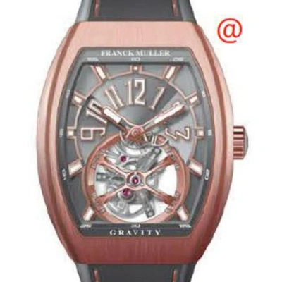 Franck Muller Gravity Hand Wind Grey Dial Men's Watch V41tgravitycs5nbrtt(ttblc5nbr) In Gold