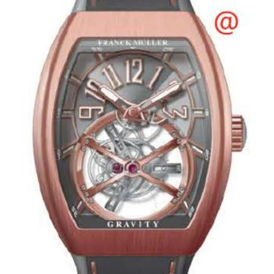 Franck Muller Gravity Hand Wind Grey Dial Men's Watch V45tgravitycs5nbrtt(ttblc5nbr) In Gold
