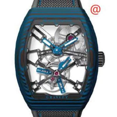 Franck Muller Gravity Hand Wind Men's Watch V45tgravitycssqt(carblnr) In Blue