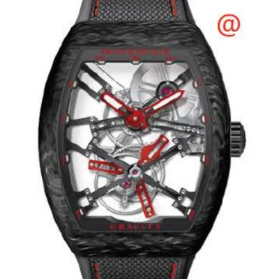 Franck Muller Gravity Hand Wind Men's Watch V45tgravitycssqt(carboner) In Black