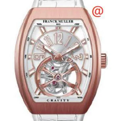 Franck Muller Gravity Hand Wind Silver Dial Men's Watch V41tgravitycs5nbrbc(blcblc5nbr) In Gold