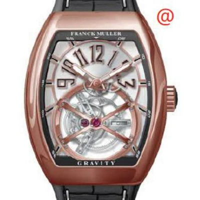 Franck Muller Gravity Hand Wind Silver Dial Men's Watch V45tgravitycs5nacbr(blcnr5n) In Gold