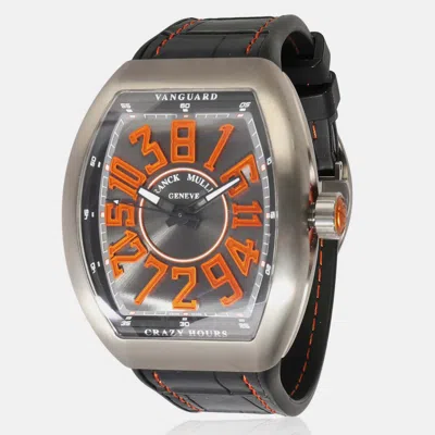 Pre-owned Franck Muller Grey Titanium Vanguard V45 Ch Tt Bk Automatic Men's Wristwatch 44 Mm
