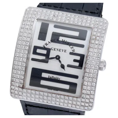 Pre-owned Franck Muller Infinity Full Pavé Diamond Quartz Wrist Watch, Ref 3740 Qz In Multi