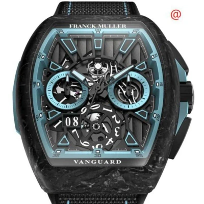 Franck Muller Krypton Racing Skeleton Chronograph Hand Wind Black Dial Men's Watch V45rcgccgdsqtkry2 In Black / Skeleton