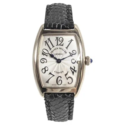 Pre-owned Franck Muller Ladies 18k White Gold Cintrée Curvex Watch Ref. 1752qz