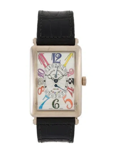 Pre-owned Franck Muller Long Island Bi-retro Color Dreams Watch In Multi