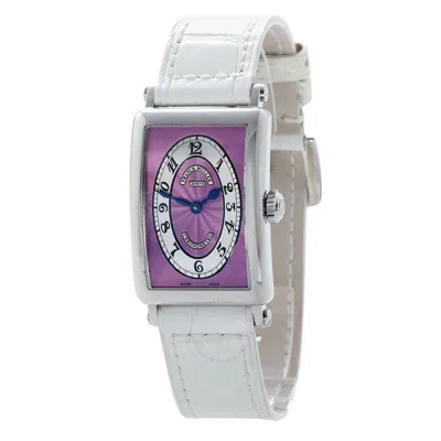 Franck Muller Long Island Purple Dial Ladies Watch 902 Qz In White