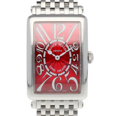 Pre-owned Franck Muller Long Island Stainless Steel Wristwatch () In Silver