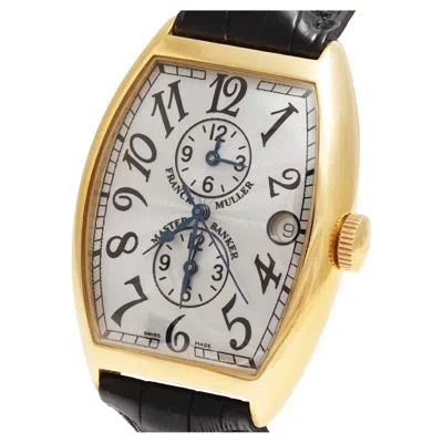 Pre-owned Franck Muller Master Banker 6850 Mb 18k Rose Gold – Triple Time Zone Wrist Watch In Red
