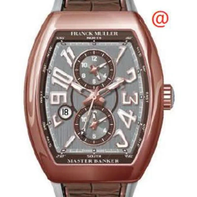 Franck Muller Master Banker Chronograph Automatic Brown Dial Men's Watch V45mbscdt5nbn(ttblc5n) In Pink