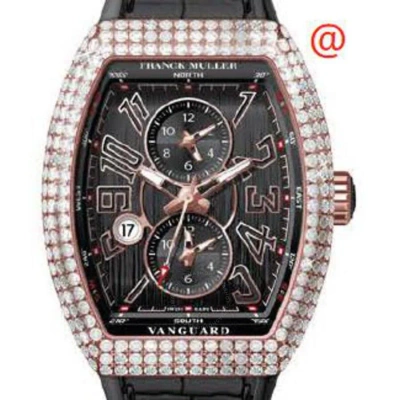 Franck Muller Master Banker Chronograph Automatic Diamond Black Dial Men's Watch V45mbscdtd5nnr(nrnr In Gray