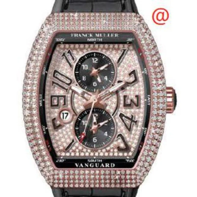 Franck Muller Master Banker Chronograph Automatic Diamond Black Dial Men's Watch V45mbscdtdcd5nnr(di