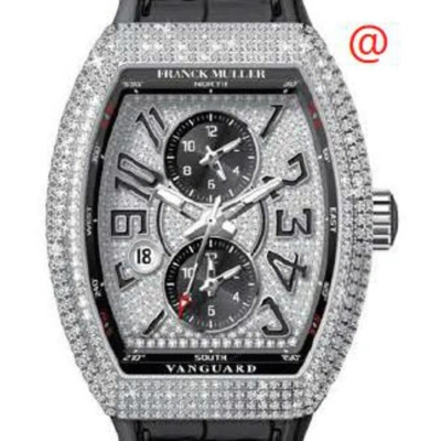 Franck Muller Master Banker Chronograph Automatic Diamond Black Dial Men's Watch V45mbscdtdcdacnr(di In Metallic