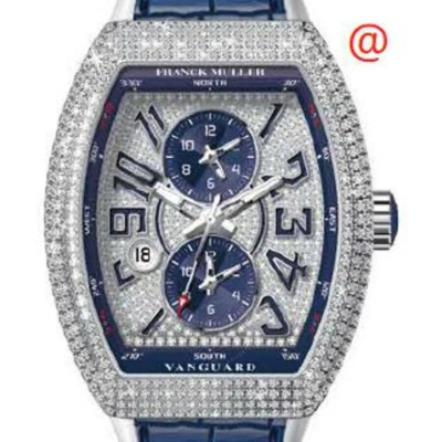 Franck Muller Master Banker Chronograph Automatic Diamond Blue Dial Men's Watch V45mbscdtdcdacbu(dia