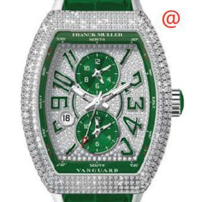 Franck Muller Master Banker Chronograph Automatic Diamond Green Dial Men's Watch V45mbscdtdcdacvr(di