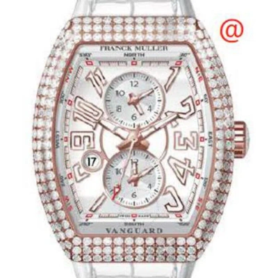 Franck Muller Master Banker Chronograph Automatic Diamond White Dial Men's Watch V45mbscdtd5nbc(blcb In Gold