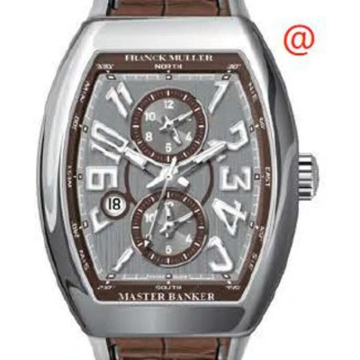 Franck Muller Master Banker Chronograph Automatic Grey Dial Men's Watch V45mbscdtacbn(ttnrblc) In Brown