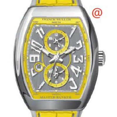 Franck Muller Master Banker Chronograph Automatic Grey Dial Men's Watch V45mbscdtacja(ttnrblc) In Yellow