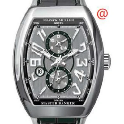 Franck Muller Master Banker Chronograph Automatic Grey Dial Men's Watch V45mbscdtacnr(ttblcac) In Black