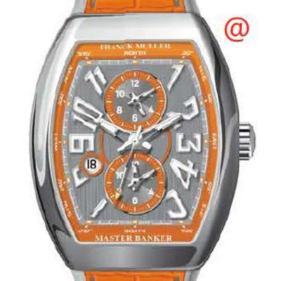 Franck Muller Master Banker Chronograph Automatic Grey Dial Men's Watch V45mbscdtacor(ttnrblc) In Orange