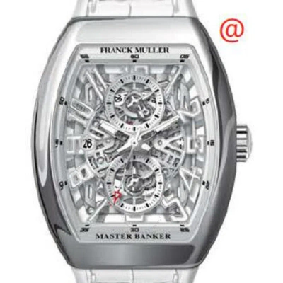 Franck Muller Master Banker Skeleton Chronograph Automatic Men's Watch V45mbscdtsqtacbc(blcblcac) In Metallic