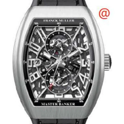 Franck Muller Master Banker Skeleton Chronograph Automatic Men's Watch V45mbscdtsqtacbrnr(nrblcacbr) In Black