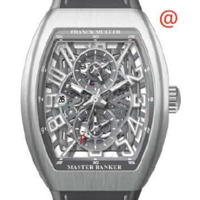 Franck Muller Master Banker Skeleton Chronograph Automatic Men's Watch V45mbscdtsqtacbrtt(ttblcacbr) In Black