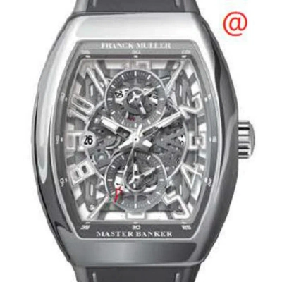 Franck Muller Master Banker Skeleton Chronograph Automatic Men's Watch V45mbscdtsqtactt(ttblcac) In Black