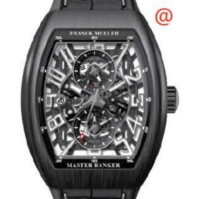 Franck Muller Master Banker Skeleton Chronograph Automatic Men's Watch V45mbscdtsqtttnrbrtt(nrblcttb In Black