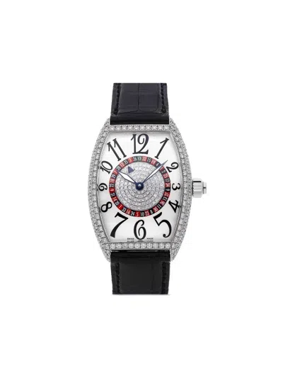 Pre-owned Franck Muller  Cintree Curvex Vegas 39mm In Silver