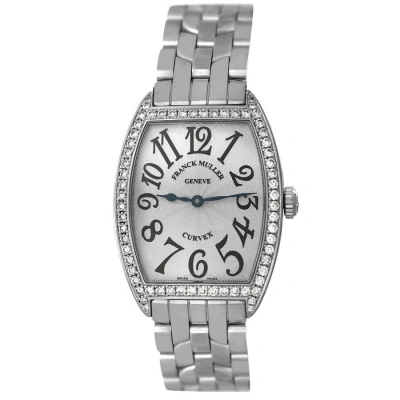 Franck Muller Cintree Curvex Quartz Diamond Silver Dial Ladies Watch 2852 Qz In Metallic