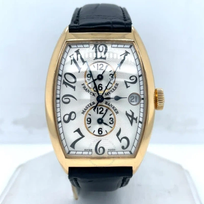 Franck Muller Master Banker Automatic Silver Dial Men's Watch 6850 Mb In Black / Gold / Gold Tone / Silver / Yellow