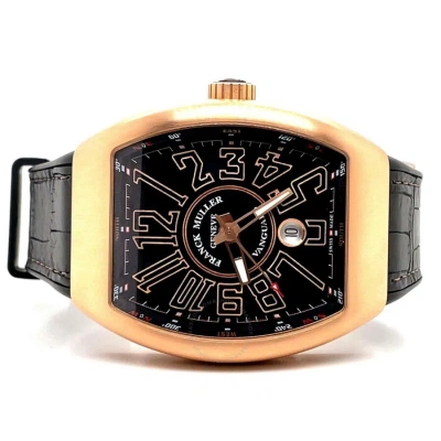 Franck Muller Vanguard Black Dial Men's Watch 45scgldbrngld In Gold
