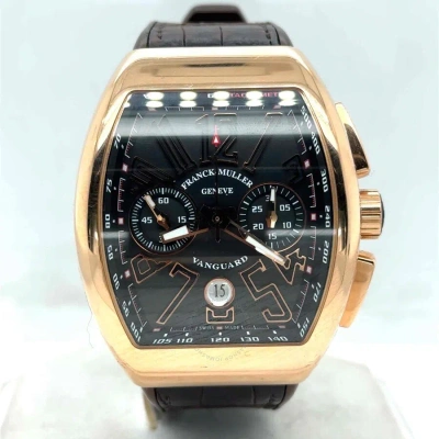 Franck Muller Vanguard Black Dial Unisex Watch V 45 Cc Dt (5n.nr) In Gray