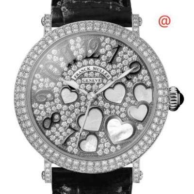 Franck Muller Rodeo Charm Quartz Diamond Silver Dial Ladies Watch 8035heartreldcdcomop(diamsnrac)bks In Black