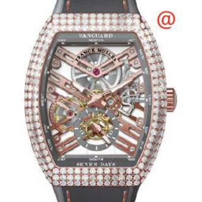 Franck Muller Seven Days Hand Wind Diamond Men's Watch V41s6sqtd5ntt(ttblc) In Multi