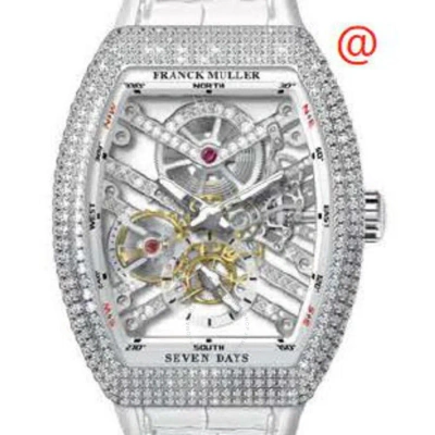 Franck Muller Seven Days Hand Wind Diamond Men's Watch V41s6sqtdmvtdacbc(blcnrrge) In White