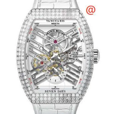 Franck Muller Seven Days Hand Wind Diamond Men's Watch V45s6sqtdacbc(blcnrrge) In White