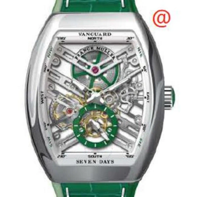 Franck Muller Seven Days Hand Wind Men's Watch V41s6sqtacvr(blcnrvr) In Green